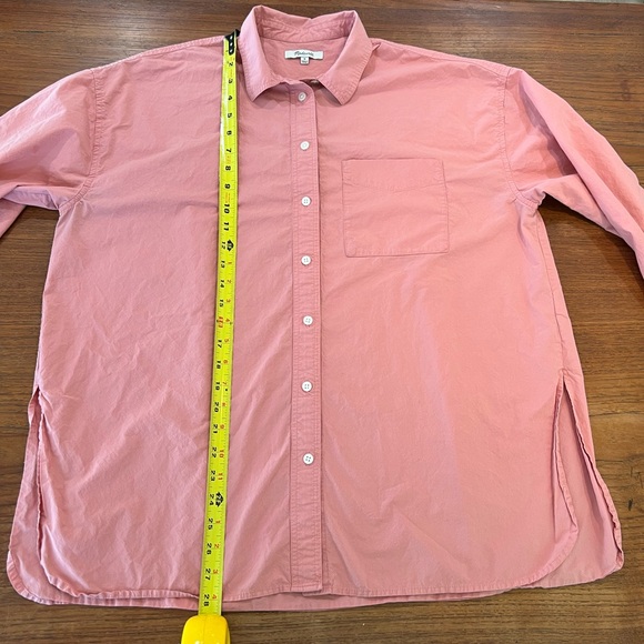 Madewell Signature Poplin Shirt in Cafe Pink - Picture 8 of 8